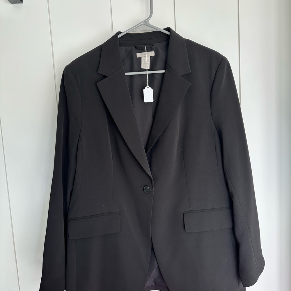 H&M size XL Classic Black Women's Blazer